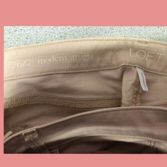 Ann Taylor Loft modern straight pants SIZE 26/2 - Picture 3 of 3